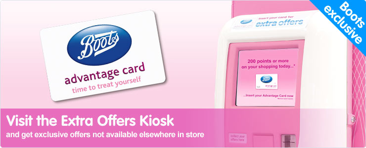 Visit the Extra Offers Kiosks in store
